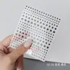 Aha ¡Sueña en Grande y Estrellas Pequeñas Lindas Pegatinas para Uñas Arte de Uñas Estrella Creciente Estilo Japonés Dorado y Plateado Negro y Blanco Decoraciones para Uñas