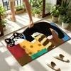 Alfombrilla de baño de animal Dopamina Alfombra Antideslizante para Puerta de Inodoro Secado Rápido Absorbente de Agua Diatomeas Alfombrilla de Piso para el Hogar
