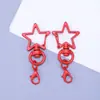 Boting Llavero de Cangrejo Estrella de Cinco Puntas Pintado DIY Lindo Versátil Colgante Accesorios Venta al por Mayor