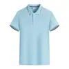 Verão Shujing Lanjing cor de algodão lapela roupa de trabalho camisa de publicidade grupo de roupas camisa cultural LOGO imprimível e bordado