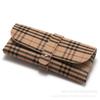 Lote de fábrica Estuche para gafas de un solo clavo en stock Bolsa para gafas de cuero negro Bolsa para gafas portátil Caja de almacenamiento para gafas de sol Imprimible