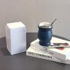 Taza de Acero Inoxidable para Yerba Mate Argentina de 8oz, Taza Calabaza con Bombilla, Cepillo, Cuchara con Filtro, Superventas Transfronterizo