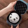Conjunto de Chá de Viagem Kung Fu Panda, Conjunto de Chá Portátil Rápido para Exterior, Um Bule, Três Xícaras, Um Filtro, Conjunto de Chá de Viagem para Viagens de Negócios e Viagens