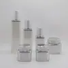 Frasco de creme acrílico 120ml Frasco de tônico 30g frasco de embalagem de creme noturno rejuvenescedor conjunto de frascos frasco quadrado fosco