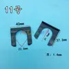 Abrazadera universal para tubería de aceite de automóvil, abrazadera de hebilla de hierro para tubería de freno, clip de acero en forma de U, abrazadera para cable de freno de mano