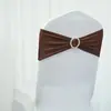 Correas de Hebilla de Diamante Gratis de Amazon Transfronterizas Funda Elástica para Silla de Hotel Boda Anillo de Correa de una Sola Capa Mariposa