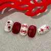 Pegatinas para Uñas con Patrón de Hormiga Yitu Pegatinas de Nudo Chino en Relieve Decoraciones para Uñas Estilo Chino de Año Nuevo Venta al por Mayor Yt7821