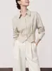 Ropa de mujer transfronteriza al por mayor, top puntiagudo de manga larga sin hombros con solapa corta para principios de otoño 2026, camisa de nuevo estilo