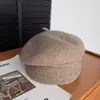 Boina de Lã Outono e Inverno para Mulheres, Chapéu de Artista a Pronta Entrega Transfronteiriça, Chapéu Fashion e Doce para Circunferência Craniana Grande, Chapéu Boina para Atacado