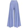 Conjunto Básico de Dos Piezas Color Puro Miyake 2026 Primavera Top de Longitud Media Pantalones Largos de Pierna Ancha para Mujer Traje de Moda para Mujer