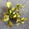 Nuevo Producto de Venta Directa Transfronteriza: Hoja de Frijol Artificial de 3 Ramas y Tallo Largo para Decoración del Hogar y Jardín, Hojas para Escenas, Hojas de Arte Floral Estilo Suave