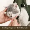 Hamaca Arnés para Aseo de Mascotas para Perros Pequeños y Gatos Bolsa de Sujeción Honda de Aseo para Cortar Uñas Cuidado de Oídos y Ojos