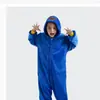 Pijama Onesie de Flanela Azul Gato Garfield Fofo para Outono e Inverno para Crianças, Meninos e Meninas, Roupa de Dormir Desenho Animado de Animal