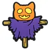 Decoraciones de zapatos de zueco de dibujos animados para Halloween, lindos dijes de zapato de goma blanda de gato negro y calabaza, accesorios decorativos DIY para zapatos de jardín en stock