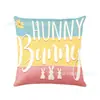 Nueva Funda de Cojín de Pascua Más Vendida en Esquema de Colores Dopamina, Linda y Sencilla, Adecuada para Sofá de Sala de Estar y Cabecera de Cama