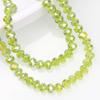 Ruedas facetadas de 4-6 mm, cuentas redondas de cristal esmaltado de colores, cuentas sueltas para hacer bricolaje, accesorios para el cabello, pulseras, collares, accesorios, material
