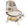 Taburete Transparente de Acrílico con Ruedas Universales, Silla Pequeña de Acero Inoxidable, Taburete Bajo Doméstico Silencioso con Ruedas, Taburete para Rellenar Juntas en el Suelo