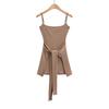 AP25056-25 Primavera Nuevo Traje de Dos Piezas Elástico Ajustado al Cuerpo con Correa de Cintura Estilo Europeo y Americano