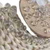 Contas Brancas Naturais Tipo Água Contas Soltas Contas Redondas Transparentes Gelo Contas Soltas Contas DIY Feitas à Mão Material para Pulseira Colar de Mão