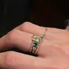 Anillo Fino Vintage Cuadrado de Diamante Retorcido Popular de Xiaohongshu, Anillo de Nicho de Alta Gama, Anillo para el Dedo Índice, Envío Directo