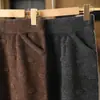 Falda de Lana 100% con Patrón de Burbujas en Relieve Tridimensional para Mujer Elástica de Cintura Alta Doble Bolsillo Punto Recto Bodycon Corta