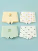 Cueca Boxer Infantil para Meninas com Estampa Fofa de Sapo Algodão de Alta Qualidade Classe A Macia e Confortável