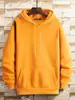 Suéter para hombre, otoño e invierno, terciopelo grueso, suelto, talla grande, color sólido, informal, chaqueta con capucha de moda para adolescentes y estudiantes.