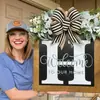 Yzm Cartas Inglesas Transfronterizas Decoración Personalizada para Puerta Principal Colgante para Puerta Accesorios Artesanías de Madera