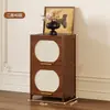 Gabinete Retro Armario de Almacenamiento Estante Simple de Pie Sala de Estar Hogar a Prueba de Polvo Armario de Almacenamiento Multicapa