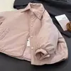 Ropa de Invierno de Algodón para Niños Elegante Camisa Acolchada con Cuello de Solapa para Bebé Chaqueta Abrigo de Algodón para Niños y Niñas
