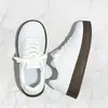 Zapatos Blancos Estilo Ballet Lunares Ins Coreanos Súper Bonitos para Mujer 2026 Otoño Campus Alto Valor Casual Zapatos de Plataforma Tendencia