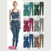 Conjunto de Yoga Atravessando Fronteiras com Estampa de Leopardo e Cores Dopamina, com Bojos, Top Esportivo Plus Size Sexy Estilo Europeu e Americano, Shorts e Calças Longas