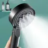 Venta al por mayor del fabricante Cabezal de ducha Negro Guerrero Cabezal de ducha de cinco velocidades Cabezal de ducha para el hogar con gran flujo de agua Cabezal de ducha para el hogar