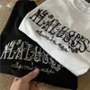 Camiseta de Manga Corta Estampada Americana para Hombre Verano 2025 Nueva Sensación de Alta Gama Peso Pesado Nicho Algodón Puro Manga Media Camiseta