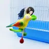 Juguete para pájaro loro aliviando soporte de piel de tigre congestionada Varilla compañero de mordedura jaula de pájaros falsa juguete para pájaro interactivo divertido juguete para pájaro