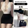 Almohada Susurro Lencería Sexy Tentación Sexy Uniforme Body Ajustado de Tres Puntos Conjunto de Falda de Cadera Pijamas