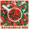 Decoração de Bolo de Natal 2025 Árvore de Natal Bengala Floco de Neve Forma Contas de Açúcar Agulha de Açúcar Doce Decoração de Confeitaria Plug-in