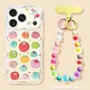 Case de pulseira de tomate colorido adequado para Apple 17 Pro Max, iPhone 15 silicone, 16 dopamina, 14 antichoque