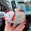 Gato Lúcido Celebridad de Internet Decoraciones para el Interior del Coche Adornos Energía Solar Sacudidor Suministros para la Consola Central del Coche Diosa Creativa