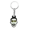 Serie de Halloween Más Vendida Transfronteriza Dibujo Animado Goma Suave de PVC Llavero de Metal Colgante para Bolso Accesorio Decorativo Pequeño DIY