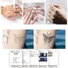 Tatuagem Temporária Adesivo Erbal Borboleta da Lua À Prova d'Água Resistente ao Suor Longa Duração Semi-Permanente Bonita Homens e Mulheres Tatuagem de Simulação Braço Perna