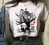 Camiseta Estampada Gráfica Chucky Moda Streetwear Casual Gola Redonda Manga Curta Tamanho Grande Feminina