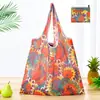 Bolsa de compras plegable de gran capacidad, bolso de mano portátil para supermercado, impresión de logotipo, bolsa de almacenamiento 190T, directo de fábrica