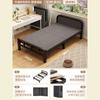 Cama plegable para descanso del almuerzo, Cama simple para siesta en la oficina, Cama de hierro portátil para dormitorio, casa de alquiler, adulto, Cama para descanso del almuerzo