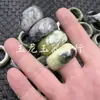 Anillo de Jade Flor de Jengibre Anillo Xiuyu Flor Negra Xiuyu Anillo Grande Wen Juega Anillo de Jade Vintage Anillo Multicolor