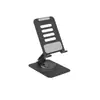 Soporte de metal plegable para teléfono de escritorio con logo, disipador de calor, giratorio, altura ajustable, multifuncional, con peso, estable, soporte para perezosos