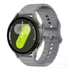 Para Galaxy watch7654 correa de silicona color hebilla costura de onda liberación rápida 20mm universal Huawei Samsung