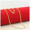 Nuevo Collar Chapado en Oro Latón Cadena Ola de Agua Cadena Oro Arena Vietnamita Moda Diosa Tono Agitado Mismo Estilo Suministro Directo Tienda de Oro