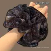Diadema Elástica para el Cabello Moda Coreana Dongdaemun para Mujeres Tacto de Alta Gama Súper Grande Elástico Versátil Duradero Cuerda para el Cabello Goma Elástica