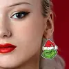 Nuevos Pendientes Acrílicos Lindos Joyería Transfronteriza Europeos y Americanos Navidad Dibujos Animados Serie Grinch Pendientes